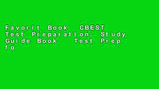 Favorit Book  CBEST Test Preparation: Study Guide Book   Test Prep for the California Basic