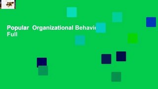 Popular  Organizational Behavior  Full