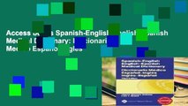 Access books Spanish-English English-Spanish Medical Dictionary: Diccionario Medico Espanol-Ingles