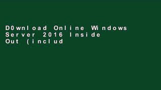 D0wnload Online Windows Server 2016 Inside Out (includes Current Book Service) For Ipad