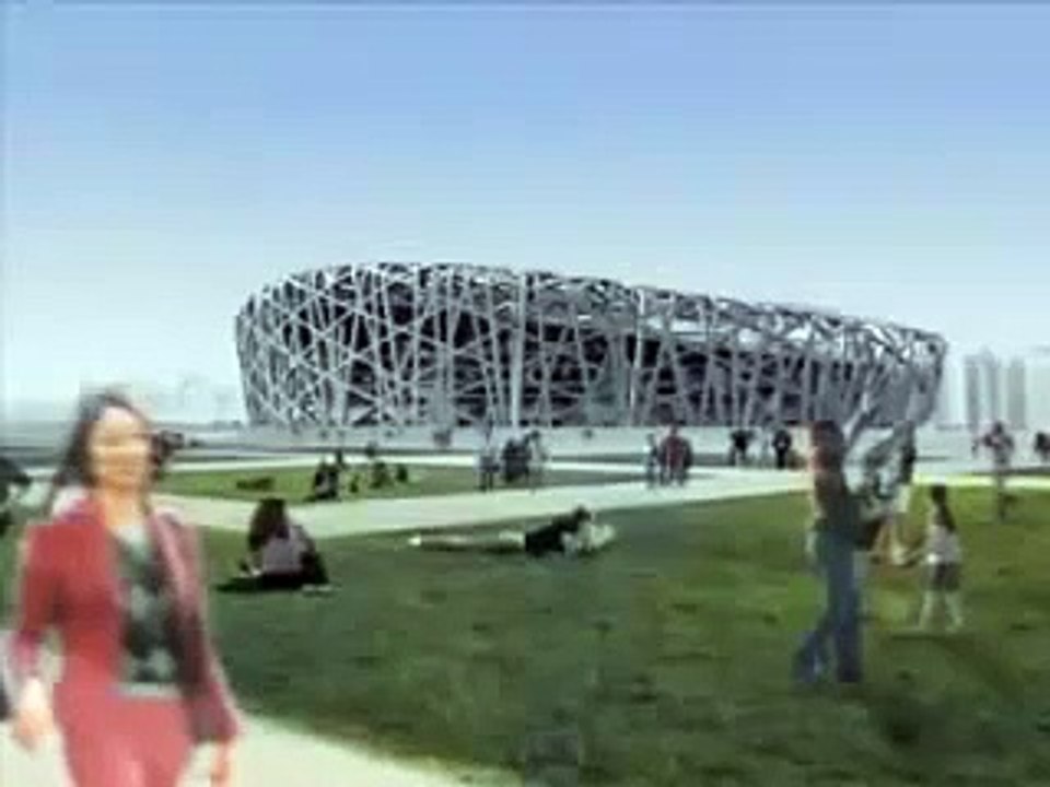 Nido de pájaro Estadio olímpico nacional de china beijing 2008 Olympic  National stadium