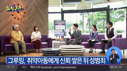 그루밍, 취약아동에게 신뢰 쌓은 뒤 성범죄