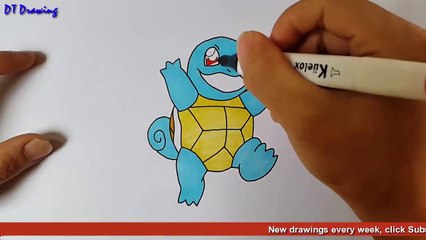 Schiggy malen - Pokemon malen