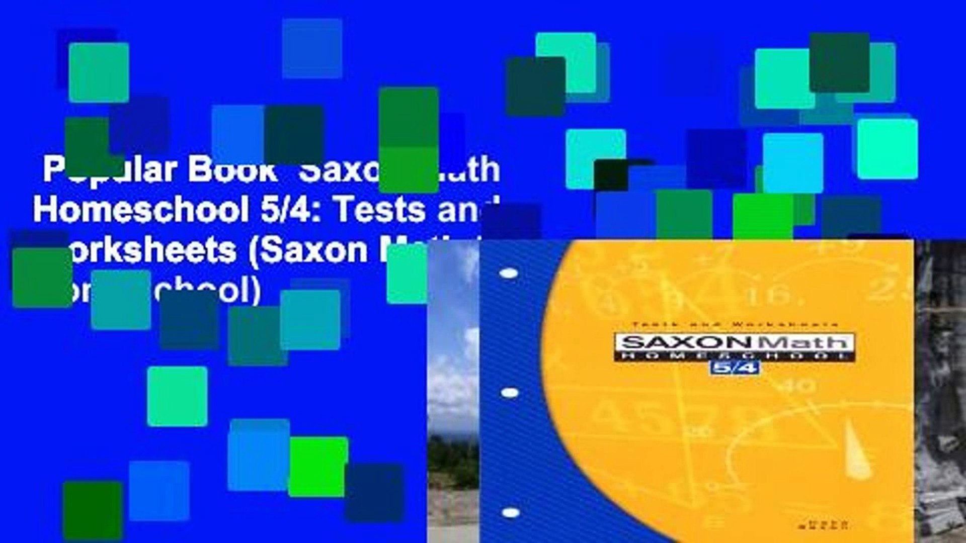 Saxon 5 4 Math Review Cumulative Test 1