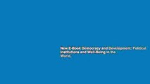 New E-Book Democracy and Development: Political Institutions and Well-Being in the World,