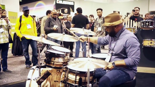Calvin Rodgers 2018 NAMM Drum Solo at Pro-Mark - video dailymotion