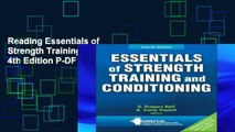 Reading Essentials of Strength Training and Conditioning 4th Edition P-DF Reading