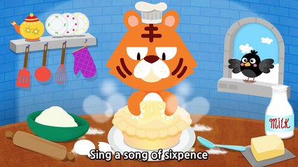 Sing a Song of Sixpence | 노래하는 파이 | Wekiz Nursery Rhymes & Songs For Children