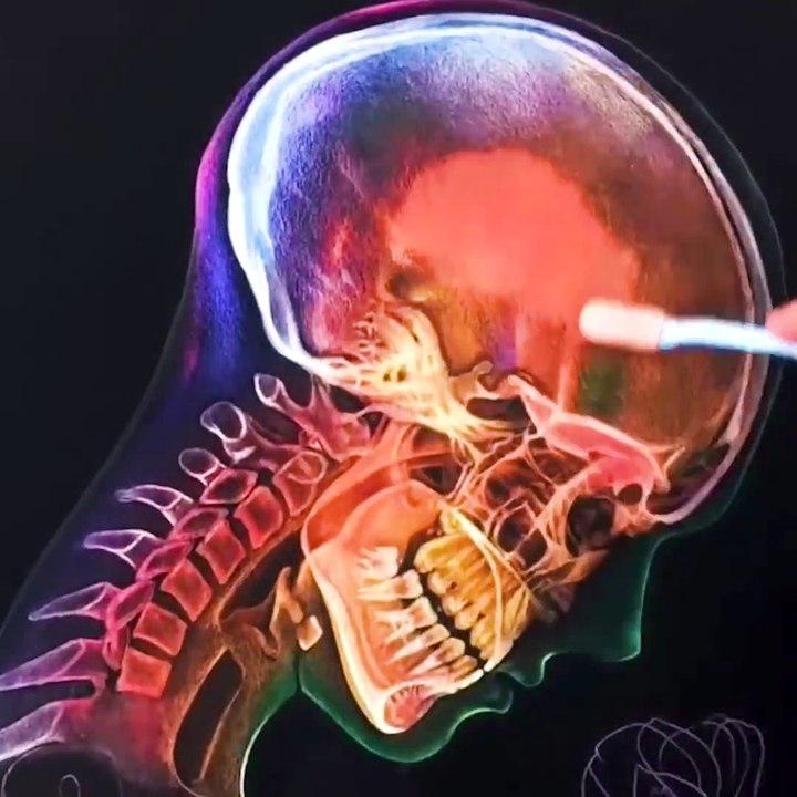 Bold colors on black paper make for a beautiful x-ray effect!  Morgan Davidson