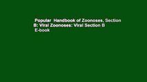 Popular  Handbook of Zoonoses, Section B: Viral Zoonoses: Viral Section B  E-book
