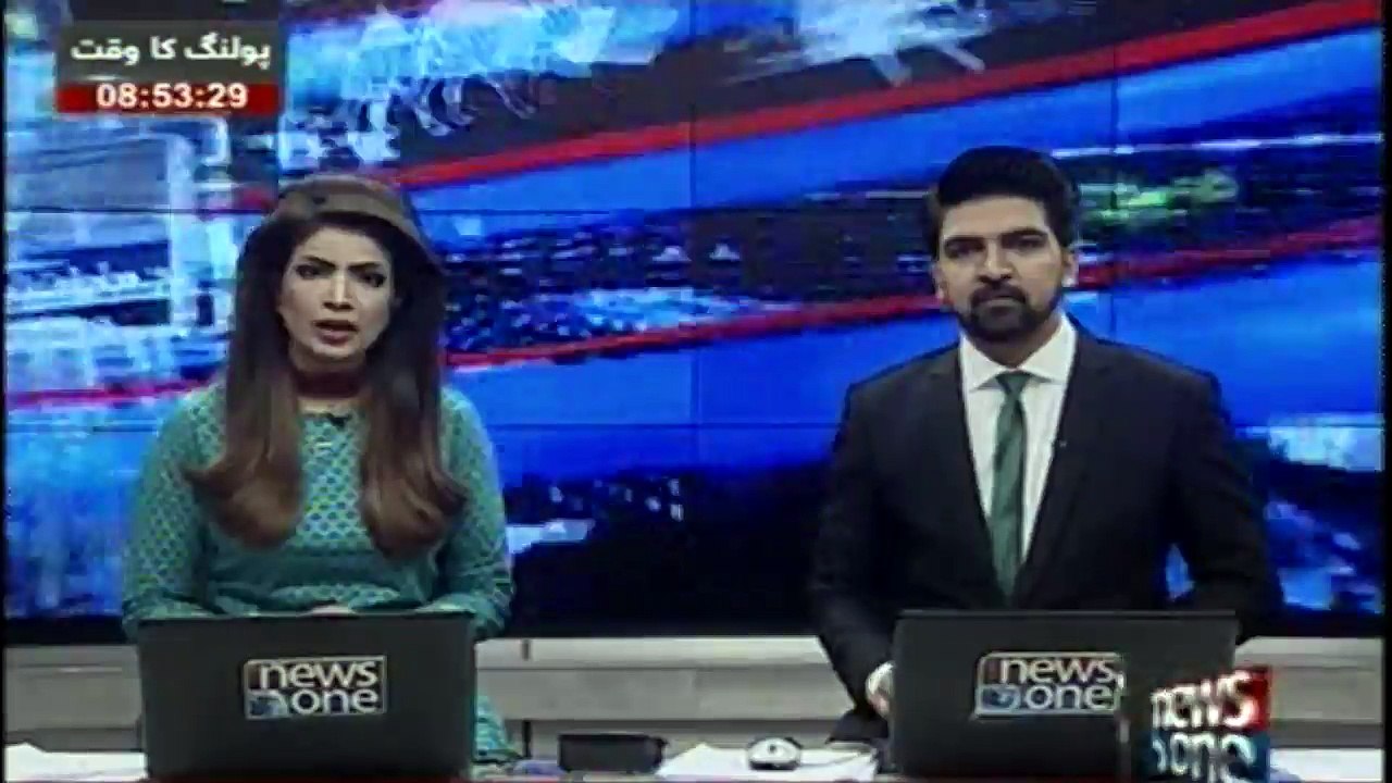 PPP's  Khursheed Shah cast a vote