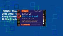 EBOOK Reader LSAT Unlocked 2018-2019: Proven Strategies For Every Question Type   Online (Kaplan