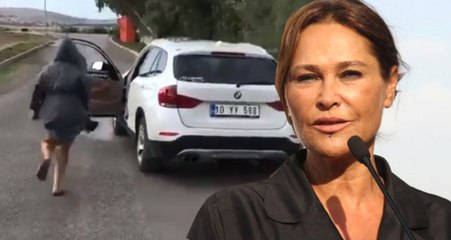 Araçtan İnerek Dans Eden Hülya Avşar'ın Eğlencesi Aracın Hızlanmasıyla Son Buldu