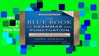 Popular Book  The Blue Book of Grammar and Punctuation: An Easy-to-Use Guide with Clear Rules,