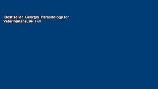 Best seller  Georgis  Parasitology for Veterinarians, 9e  Full