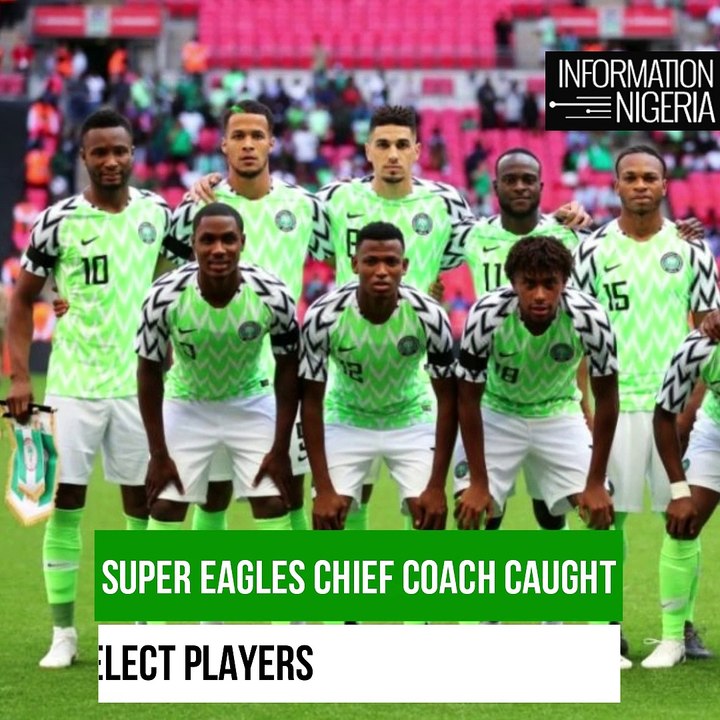 Super Eagles chief coach caught on camera receiving N360,000 from 'football agents'