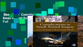 Best seller  Complications in Small Animal Surgery  Full
