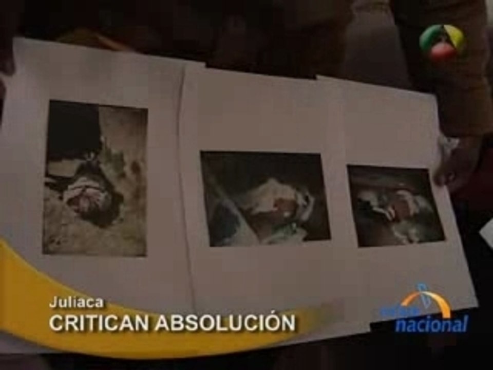 CRITICAN ABSOLUCIÓN - JULIACA