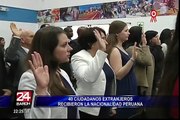 Cuarenta extranjeros recibirán la nacionalidad peruana