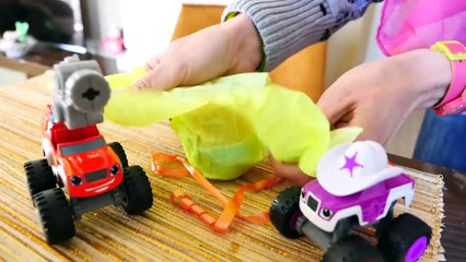 Childrens Toys Videos Truck Toys LOVE GIFTS Blaze Kinder Surprise Eggs. Monster Jam Truck
