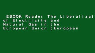 EBOOK Reader The Liberalization of Electricity and Natural Gas in the European Union (European