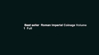 Best seller  Roman Imperial Coinage Volume 1  Full