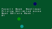 Favorit Book  Nonlinear Pricing Unlimited acces Best Sellers Rank : #1