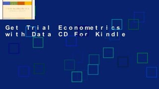 Get Trial Econometrics with Data CD For Kindle