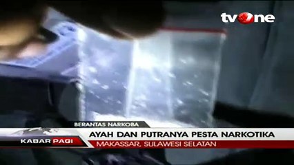 Polisi Tangkap Basah Ayah dan Anak saat Berpesta Sabu