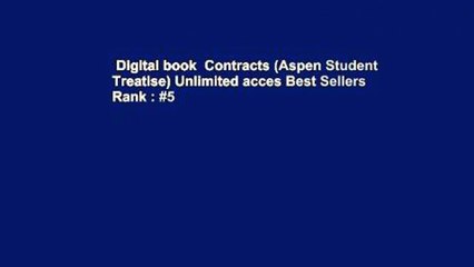 Digital book  Contracts (Aspen Student Treatise) Unlimited acces Best Sellers Rank : #5