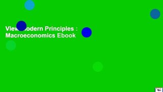 View Modern Principles : Macroeconomics Ebook