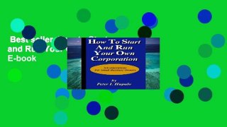 Best seller  How to Start and Run Your Own Corporation  E-book