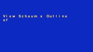 View Schaum s Outline of Investments (Schaum s Outline Series) Ebook