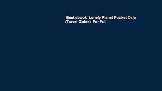 Best ebook  Lonely Planet Pocket Oslo (Travel Guide)  For Full