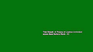 Trial Ebook  A Theory of Justice Unlimited acces Best Sellers Rank : #3