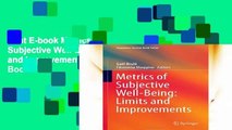 Best E-book Metrics of Subjective Well-Being: Limits and Improvements (Happiness Studies Book