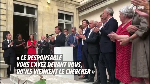 Macron sur l’affaire Benalla : « Le responsable vous l’avez devant vous, qu’ils viennent le chercher »