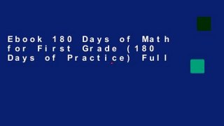 Ebook 180 Days of Math for First Grade (180 Days of Practice) Full