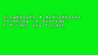 viewEbooks & AudioEbooks Thinking in Systems: a Primer any format