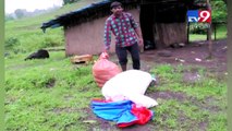 Incessant rain turned Dang villages into river, people cross risky rivers to reach destinations