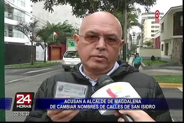 Vecinos indignados por cambio de nombre de calles de San Isidro por parte de Magdalena