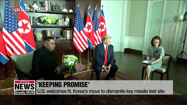 N. Korean state media calls for declaration of end to Korean War following missile test site dismantlement