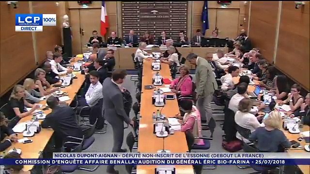 Affaire Benalla: Nicolas Dupont-Aignan claque la porte de la commission d'enquête de l'Assemblée dénonçant une mascarade - VIDEO