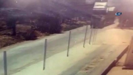 Motosiklet Sürücüsünün Hayatını Kaybettiği Kaza Kamerada