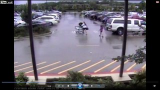 Surveillance video shows an attack on a mother in the Walmart parking lot