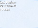 Perfect Home 3Piece Tulsa Pleated Pintuck Reversible Duvet Set King Plum