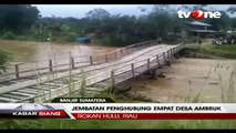 Jembatan Putus Dihantam Arus Sungai, 4 Desa Terisolir
