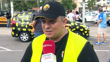 Barcelona empieza sin taxis las 48 horas de huelga