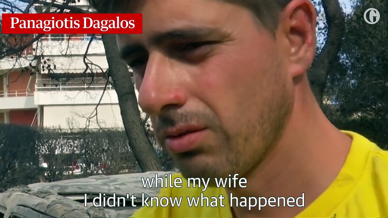 Greek wildfires- 'I took my baby and ran towards the sea'
