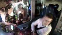 Öfke krizi geçiren otizmli gence otobüs sürücüsünden örnek müdahale kamerada